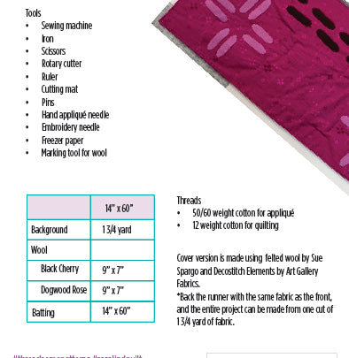 Rosalind Runner PDF Pattern